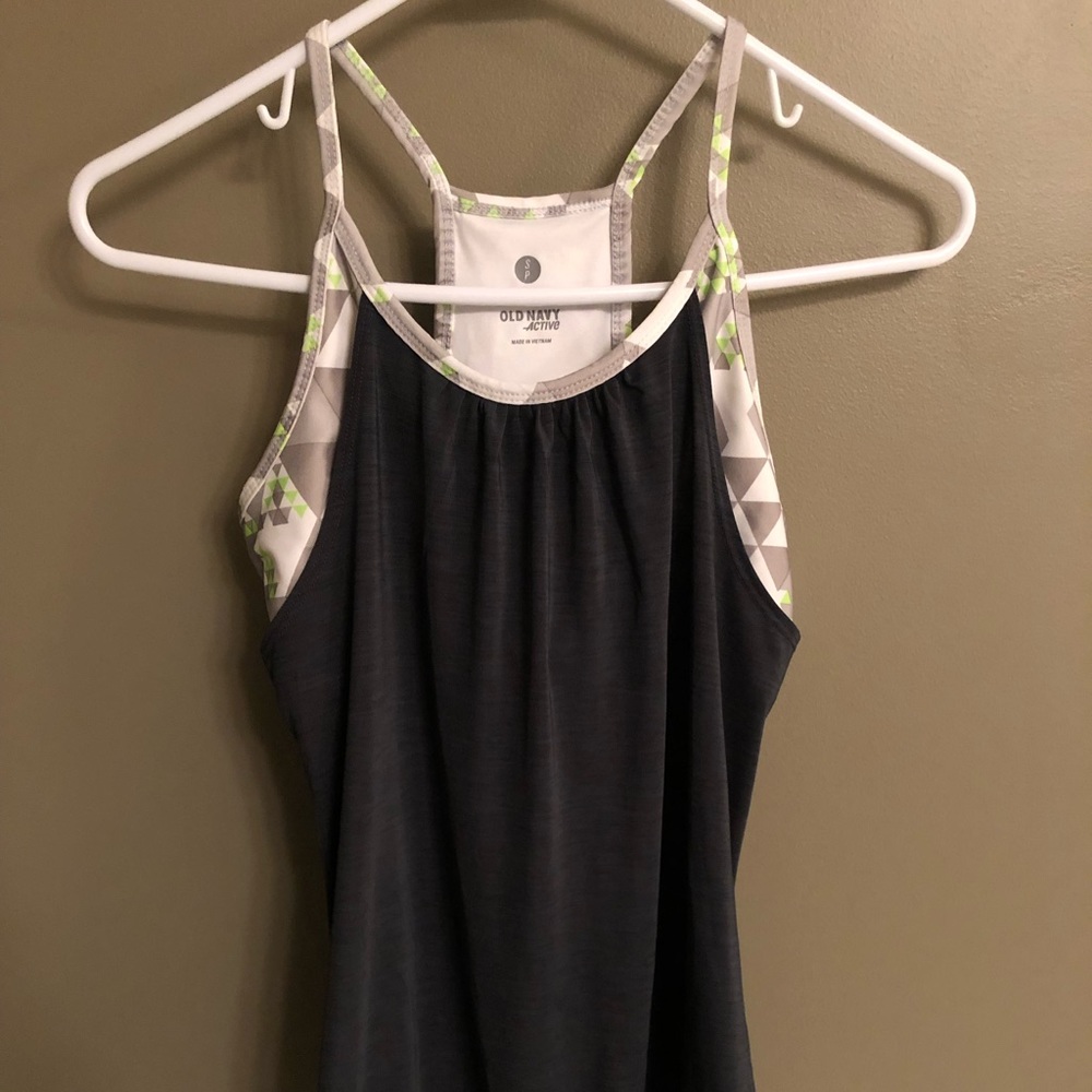 active tank with built in sports bra
